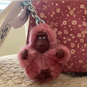 Kipling Live Light Creativity Large Triple Pouch Bag #AC3439 Bubbly Flowers Pink